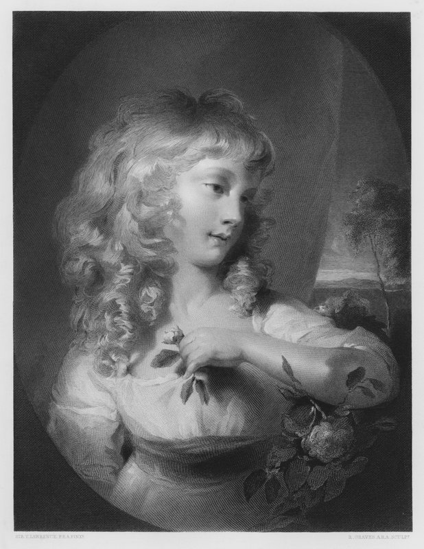 La Principessa Amelia, dal quadro nella Collezione Reale da Thomas Lawrence