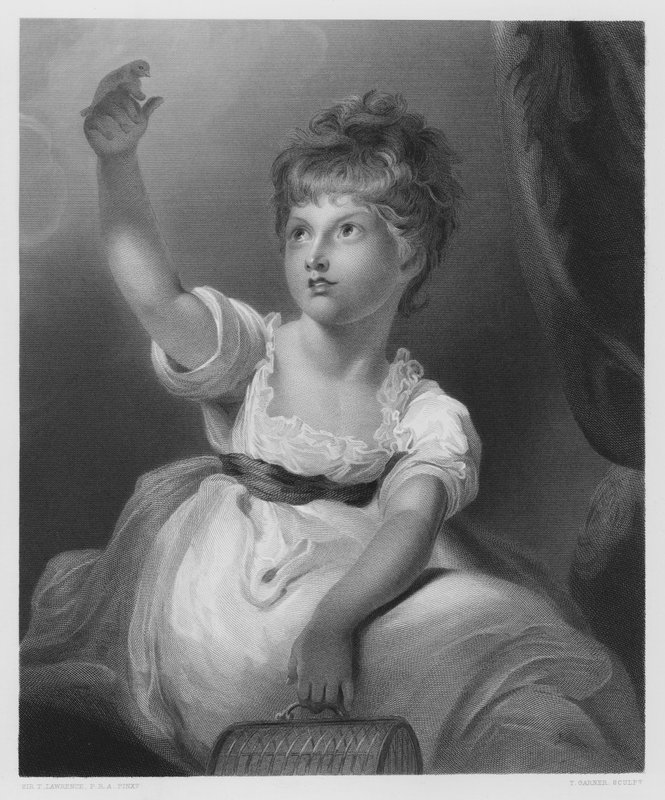 La Principessa Charlotte, dal quadro nella Collezione Reale da Thomas Lawrence