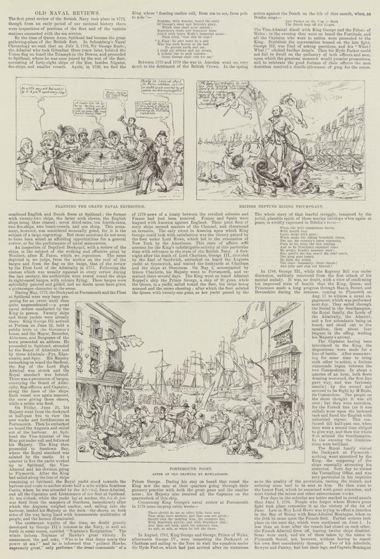 Vecchie recensioni navali da Thomas Rowlandson