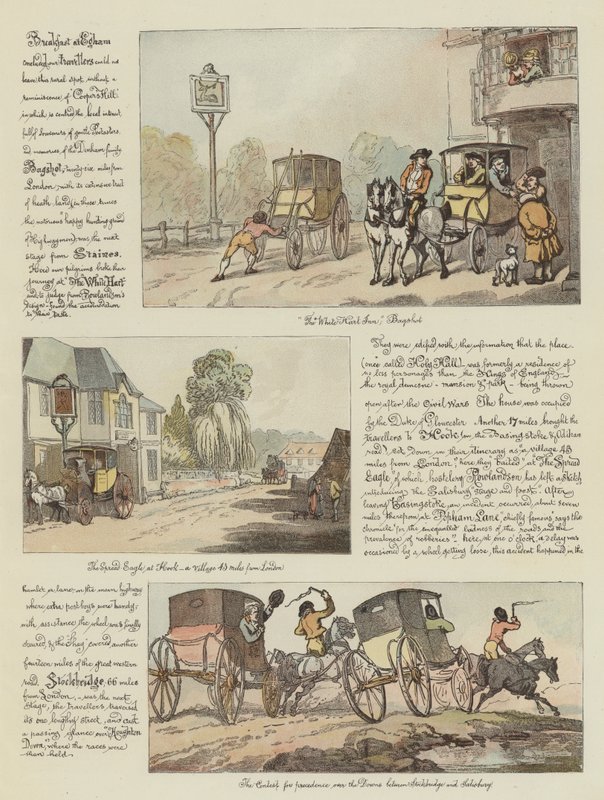 Il tour di Rowlandson in una carrozza postale da Thomas Rowlandson
