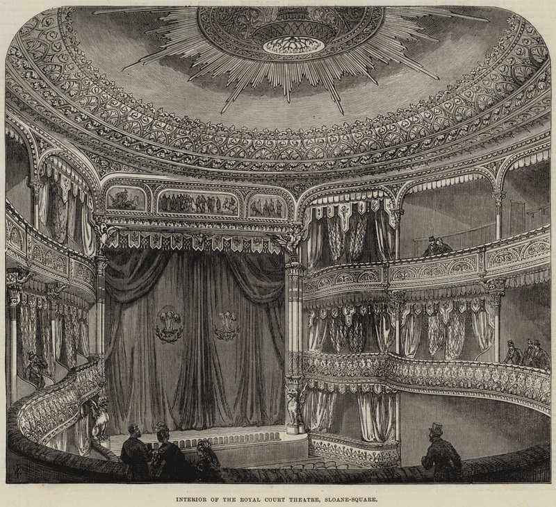 Interno del Royal Court Theatre, Sloane-Square da Thomas W. Wood