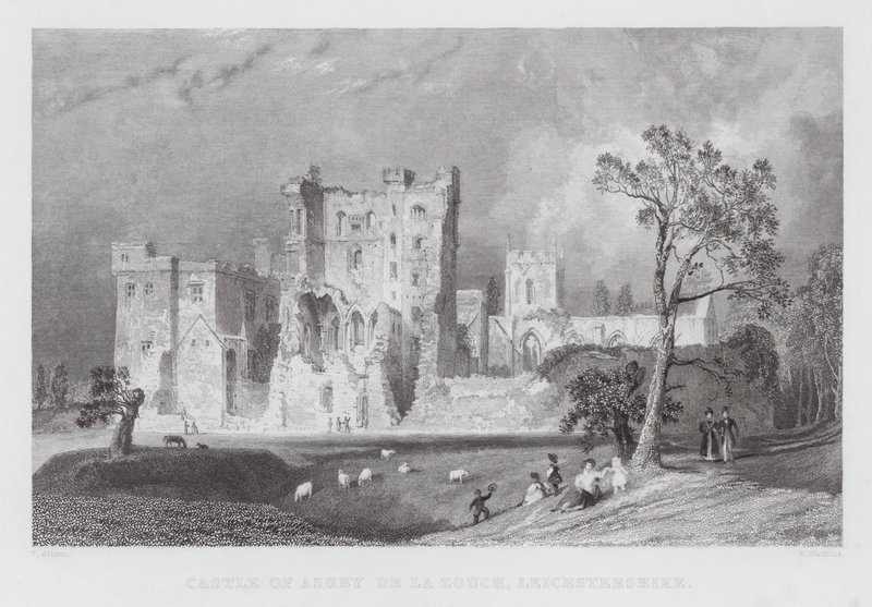 Castello di Ashby de la Zouch, Leicestershire da Thomas (after) Allom
