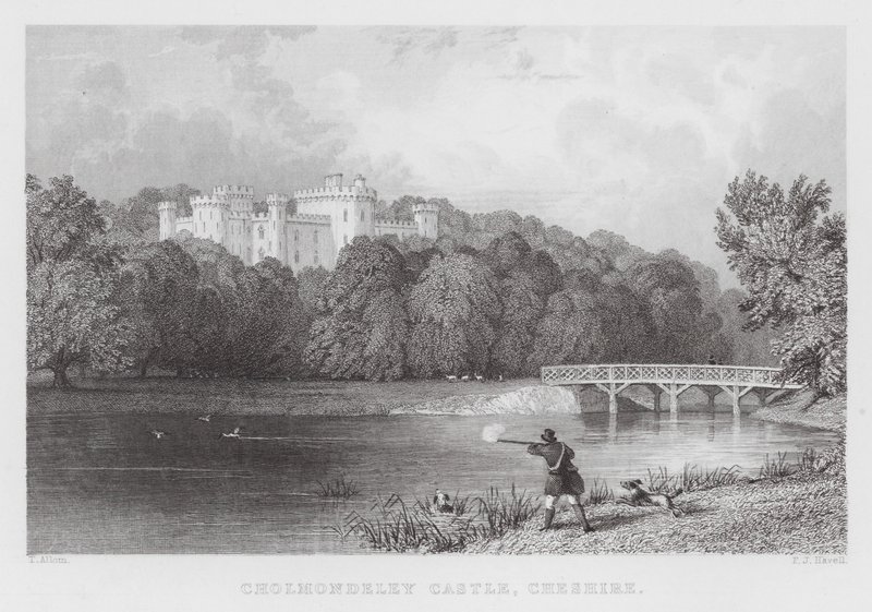 Castello di Cholmondeley, Cheshire da Thomas (after) Allom