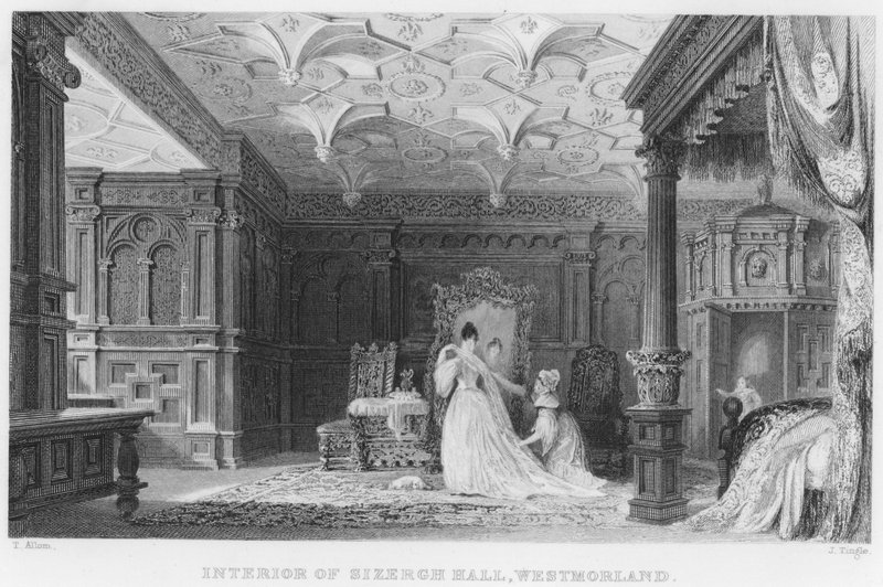 Interno di Sizergh Hall, Westmorland da Thomas (after) Allom