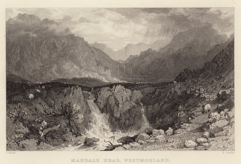 Mardale Head, Westmorland da Thomas (after) Allom