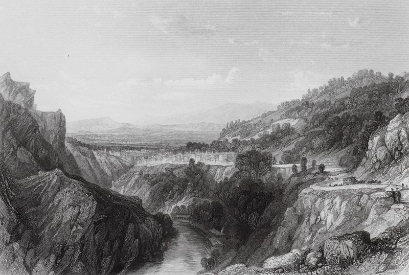 Thiers, Puy-de-Dome da Thomas (after) Allom