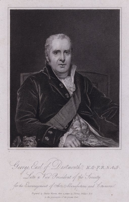 George Legge, 3º conte di Dartmouth, politico britannico e parlamentare da Thomas (after) Phillips