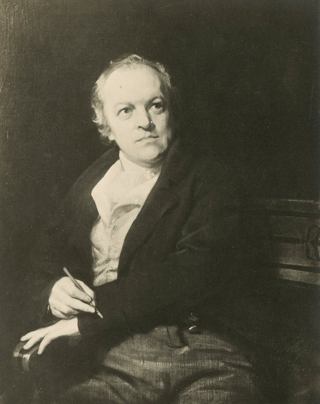 William Blake, poeta e artista inglese da Thomas (after) Phillips