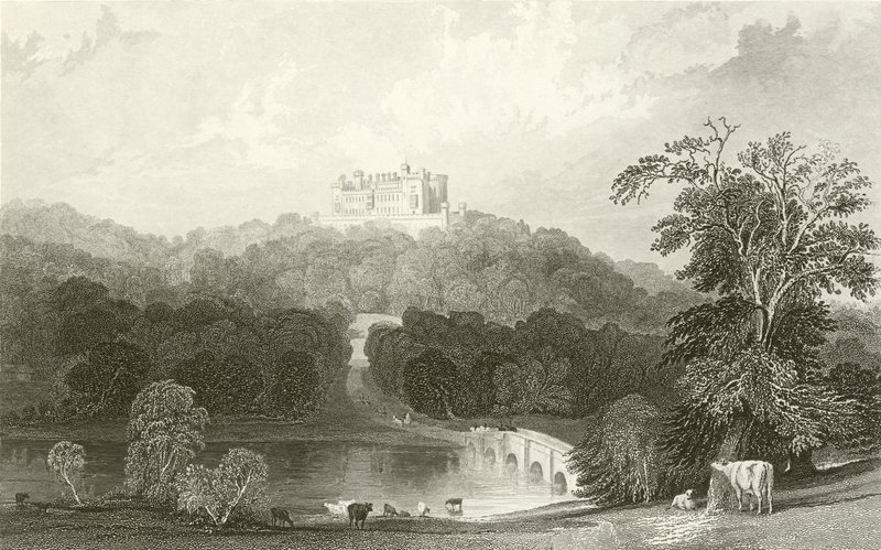 Castello di Belvoir, Leicestershire da Thomas Allom