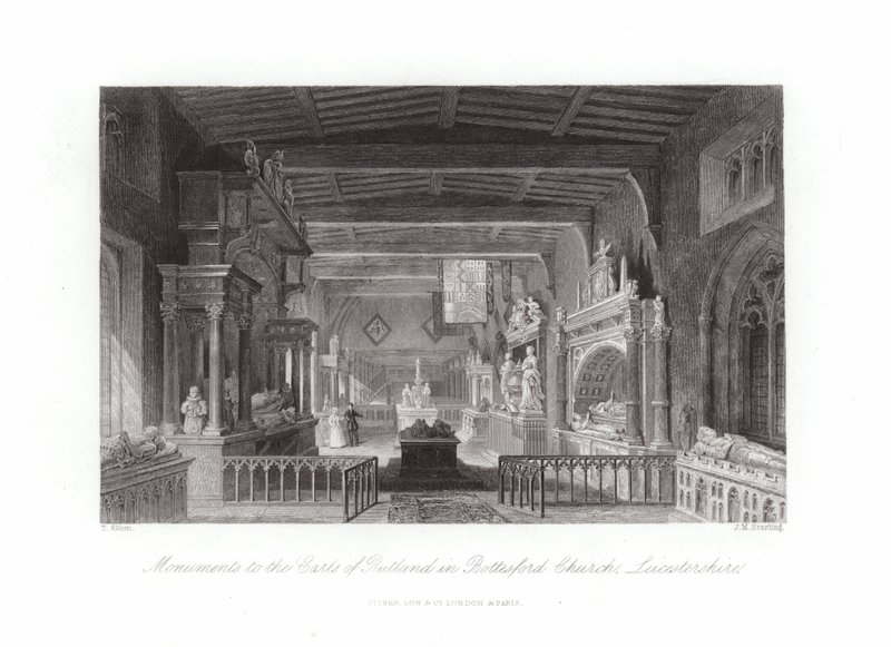 Chiesa di Bottesford da Thomas Allom