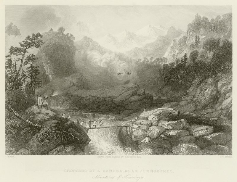 Attraversamento di un Sangha da Thomas Allom