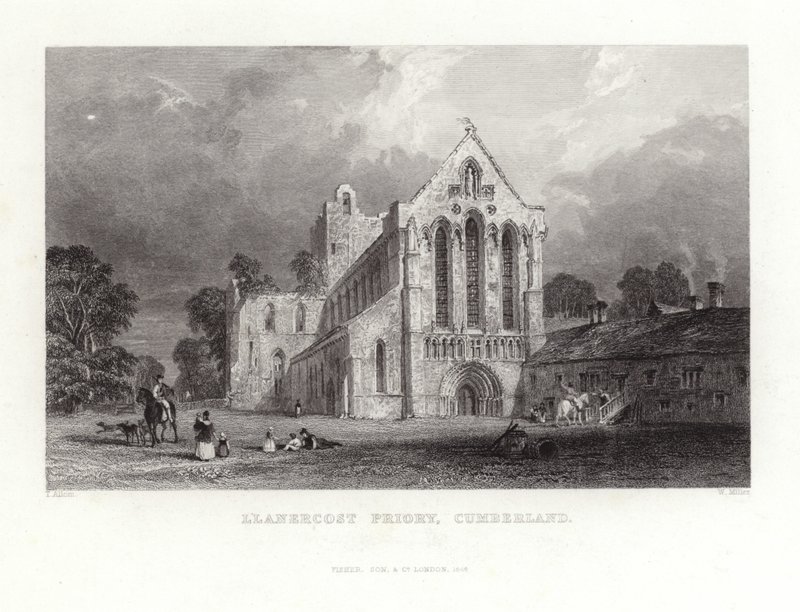 Priorato di Llanercost in Cumberland da Thomas Allom