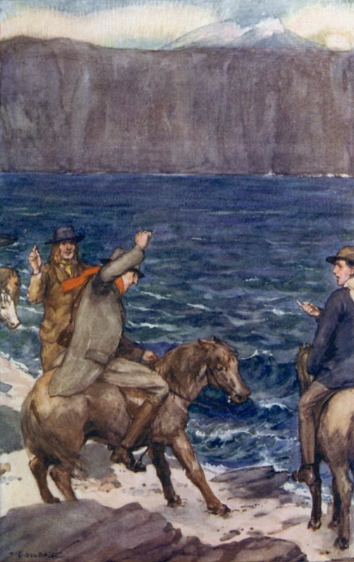 Illustrazione per Viaggio al centro della Terra di Jules Verne da Thomas Cantrell Dugdale