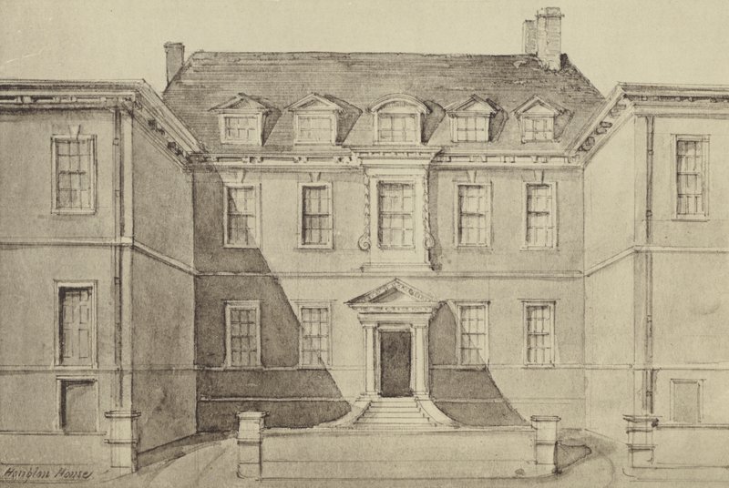 Casa di Sir John Houblon da Thomas Colman (after) Dibdin