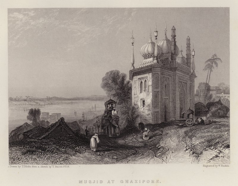 Moschea a Ghazipore da Thomas Colman Dibdin