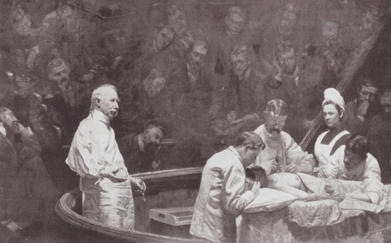 Filadelfia: Dr D Hayes Agnew, alla fine di una clinica da Thomas Cowperthwait (after) Eakins
