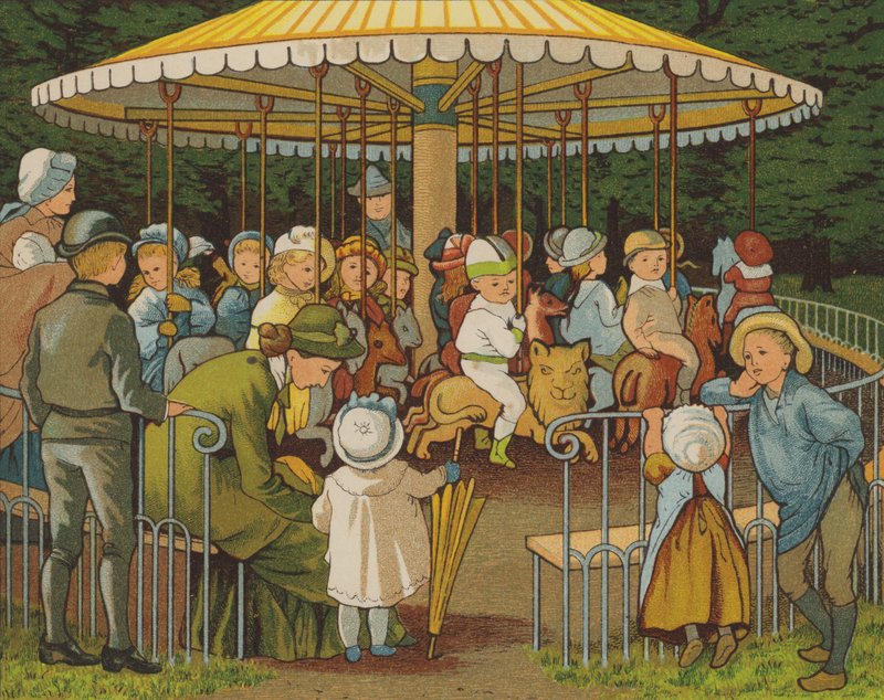 Parigi: una giostra sugli Champs Elysees da Thomas Crane