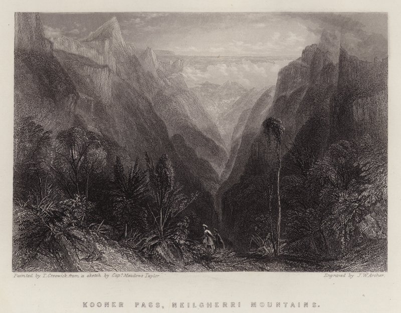Passo di Kooner, Monti Neilgherri da Thomas Creswick