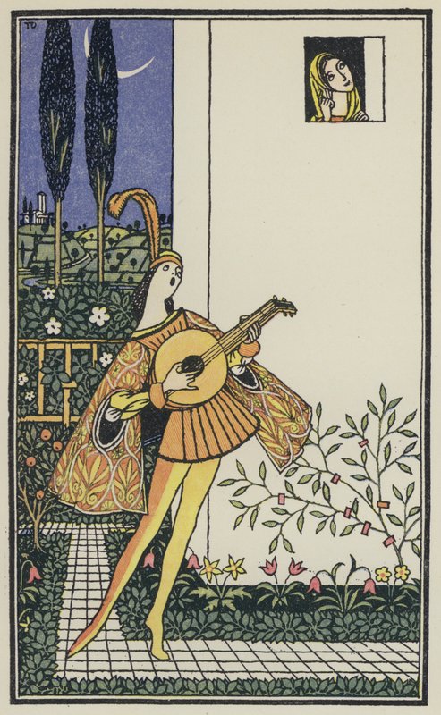Illustrazione per Il Decamerone di Boccaccio (litografia a colori) da Thomas Derrick