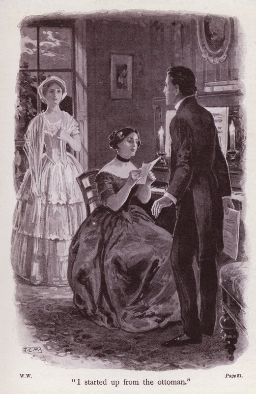 Illustrazione per La donna in bianco di Wilkie Collins (litografia) da Thomas Eyre Macklin