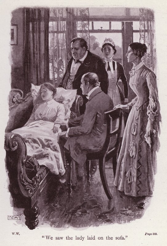 Illustrazione per La Donna in Bianco di Wilkie Collins da Thomas Eyre Macklin