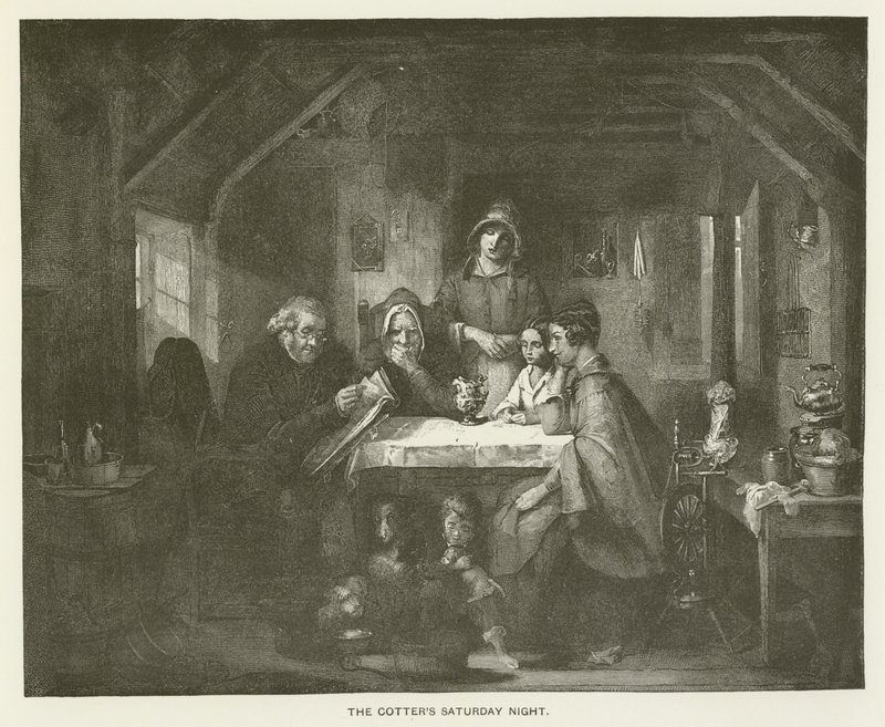 La notte del sabato del contadino da Thomas Faed