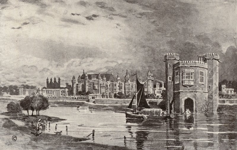 Hampton Court ai tempi di Carlo I da Thomas Hamilton Crawford