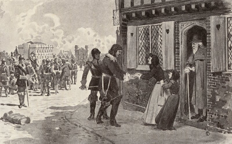Sir Richard Fanshawe prigioniero a Charing Cross da Thomas Hamilton Crawford