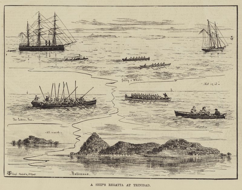 Regata di una nave a Trinidad da Thomas Harrington Wilson