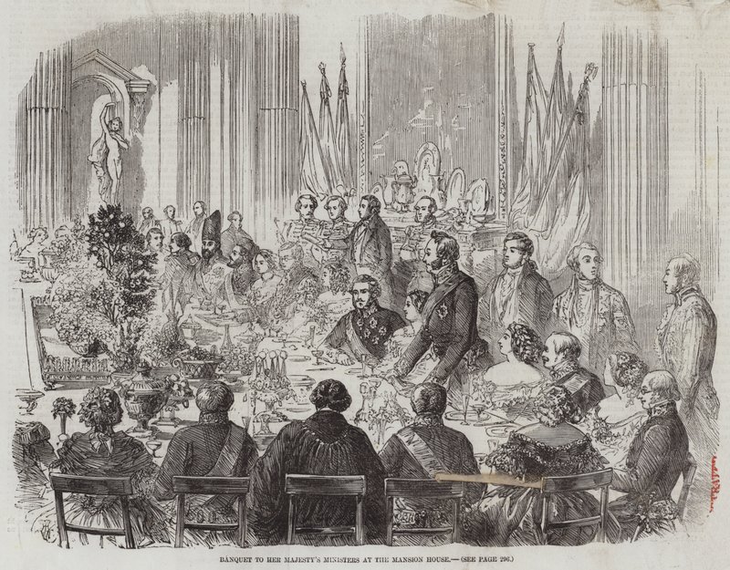 Banchetto ai ministri di Sua Maestà alla Mansion House da Thomas Harrington Wilson