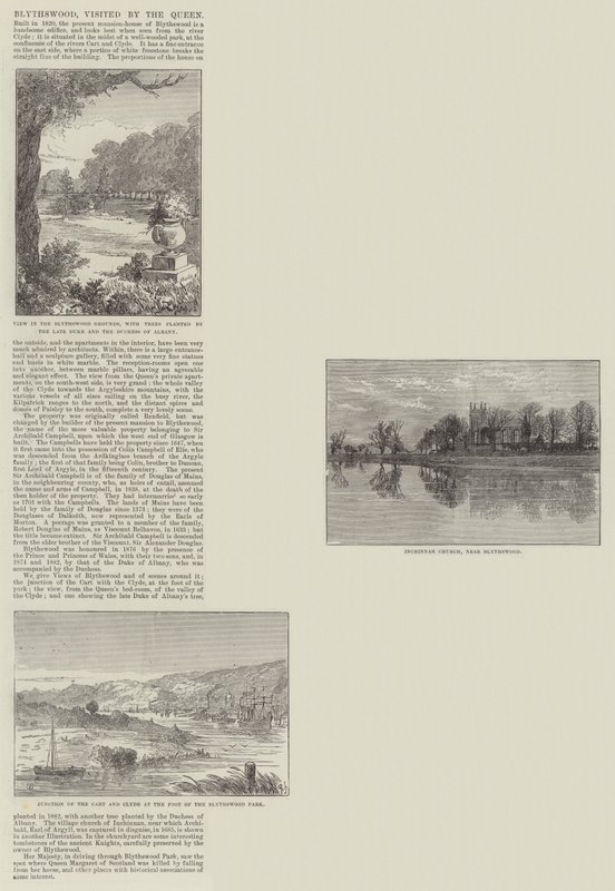 Blythswood, visitato dalla Regina da Thomas Harrington Wilson