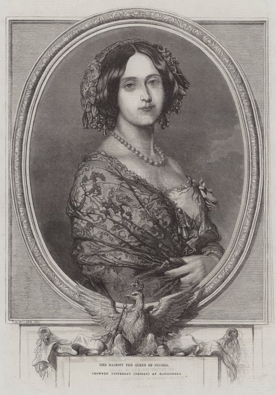 Sua Maestà la Regina di Prussia, incoronata ieri (venerdì) a Königsberg da Thomas Harrington Wilson