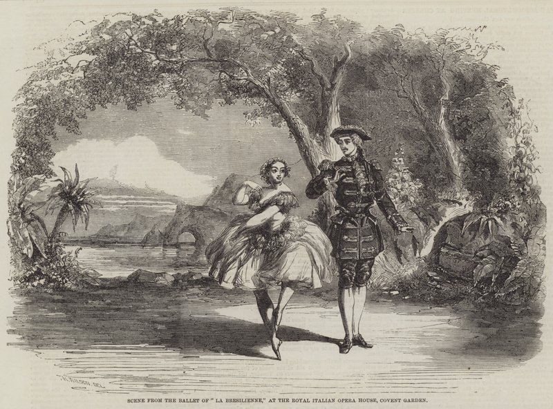 Scena dal balletto di La Bresilienne, al Royal Italian Opera House, Covent Garden da Thomas Harrington Wilson