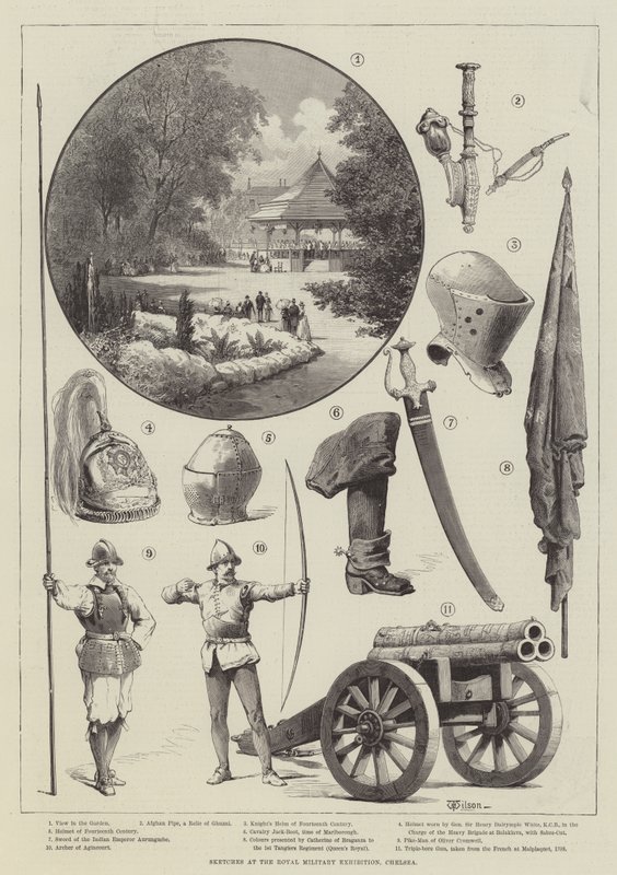 Schizzi alla Royal Military Exhibition, Chelsea da Thomas Harrington Wilson