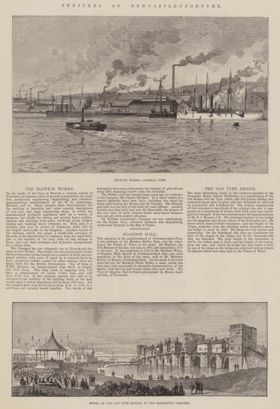 Schizzi di Newcastle-upon-Tyne da Thomas Harrington Wilson