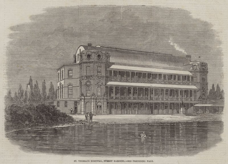 Ospedale di San Tommaso, Surrey Gardens da Thomas Harrington Wilson