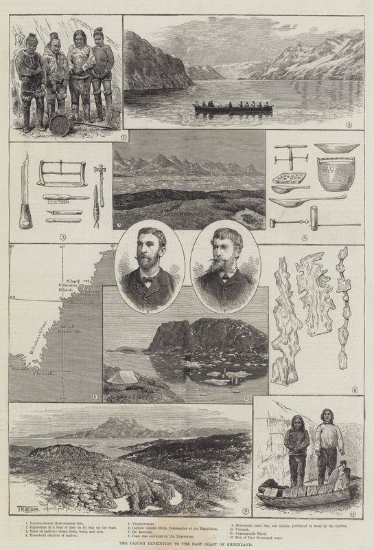 La spedizione danese sulla costa orientale della Groenlandia da Thomas Harrington Wilson