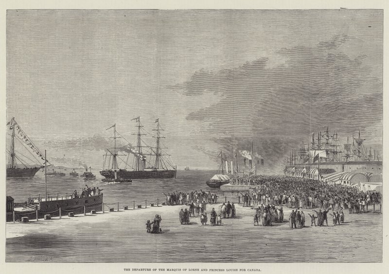 La partenza del Marchese di Lorne e della Principessa Louise per il Canada da Thomas Harrington Wilson