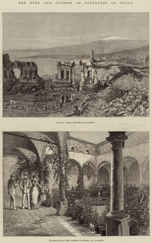 Il Duca e la Duchessa di Connaught in Sicilia da Thomas Harrington Wilson