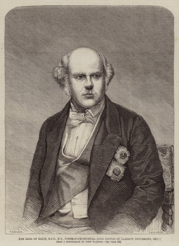 Il conte di Elgin, GCB, KT, Direttore Generale delle Poste, Rettore dell