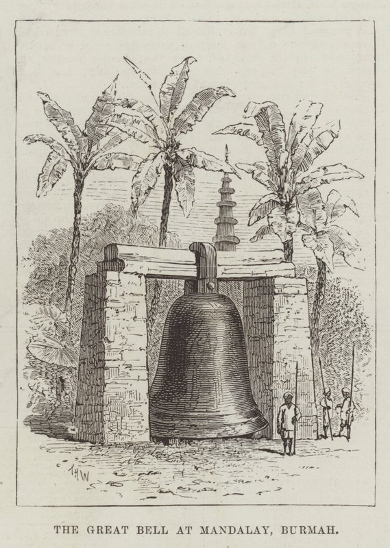 La grande campana a Mandalay, Birmania da Thomas Harrington Wilson
