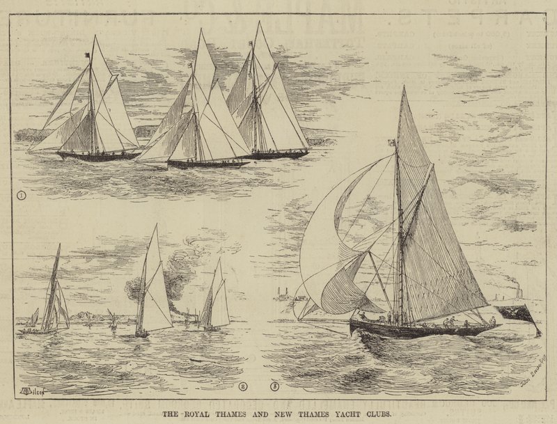 I Royal Thames e New Thames Yacht Clubs da Thomas Harrington Wilson