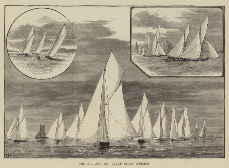 Le Regate dei Royal Thames e New Thames Yacht Clubs da Thomas Harrington Wilson