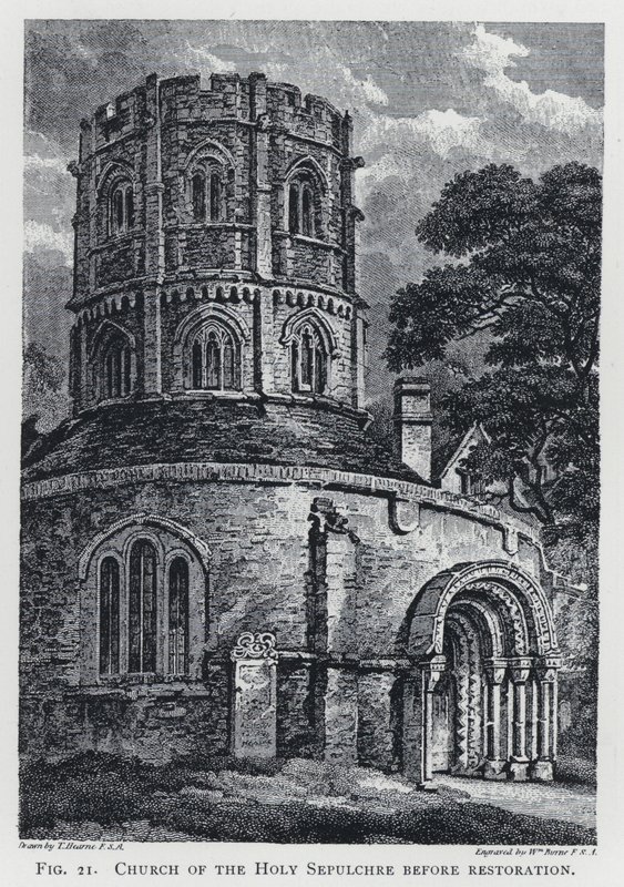 Chiesa del Santo Sepolcro (prima del restauro) da Thomas Hearne