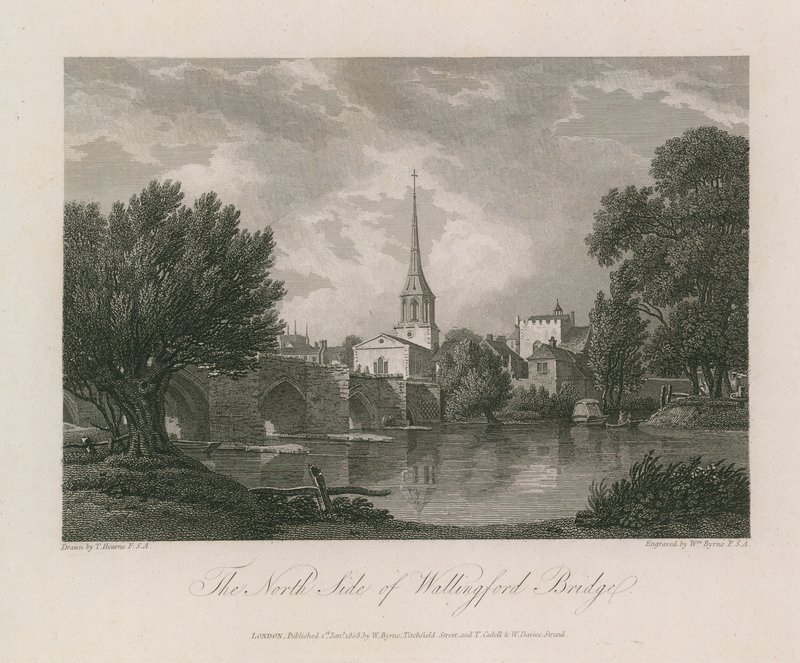 Il lato nord del ponte di Wallingford da Thomas Hearne