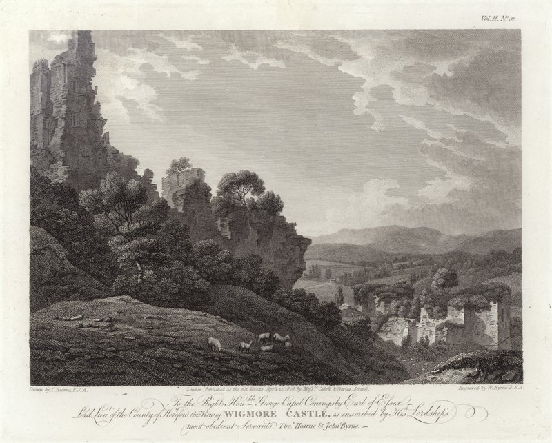 Castello di Wigmore da Thomas Hearne