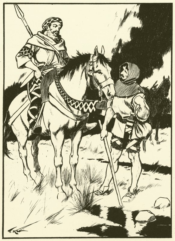 Carlo Magno e il carbonaio (incisione) da Thomas Heath Robinson