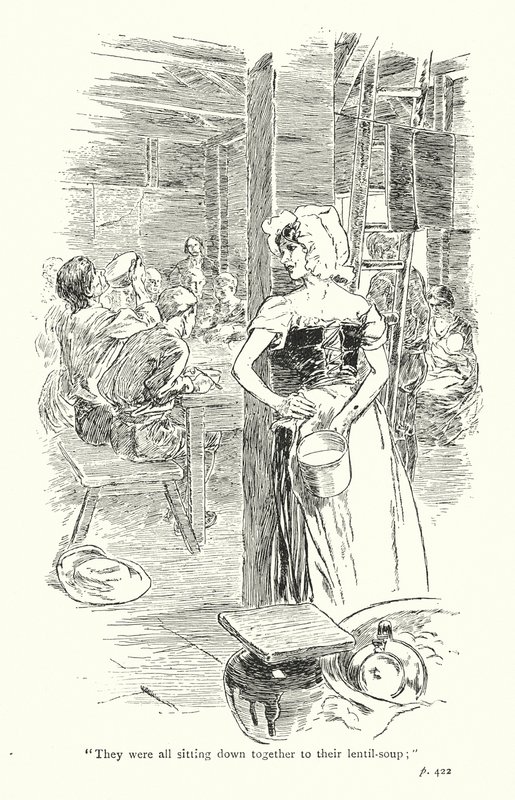 Illustrazione per Un viaggio sentimentale di Laurence Sterne (litografia) da Thomas Heath Robinson