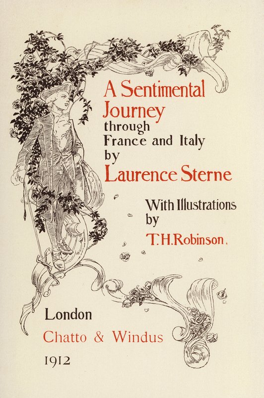 Illustrazione per Un viaggio sentimentale di Laurence Sterne (litografia) da Thomas Heath Robinson