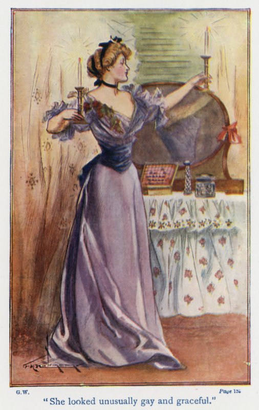 Illustrazione per Good Wives di Louisa M Alcott (litografia a colori) da Thomas Heath Robinson